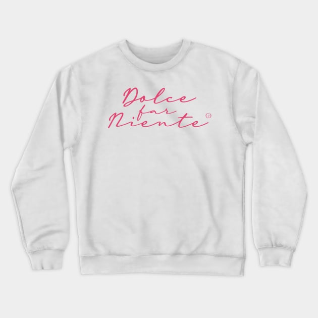 Dolce Far Niente #2 - Slow Vacation Crewneck Sweatshirt by Atelier Gaudard